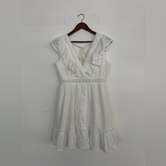 Urban Outfitters Fabiola Eyelet Mini Dress - Picture 5 of 14